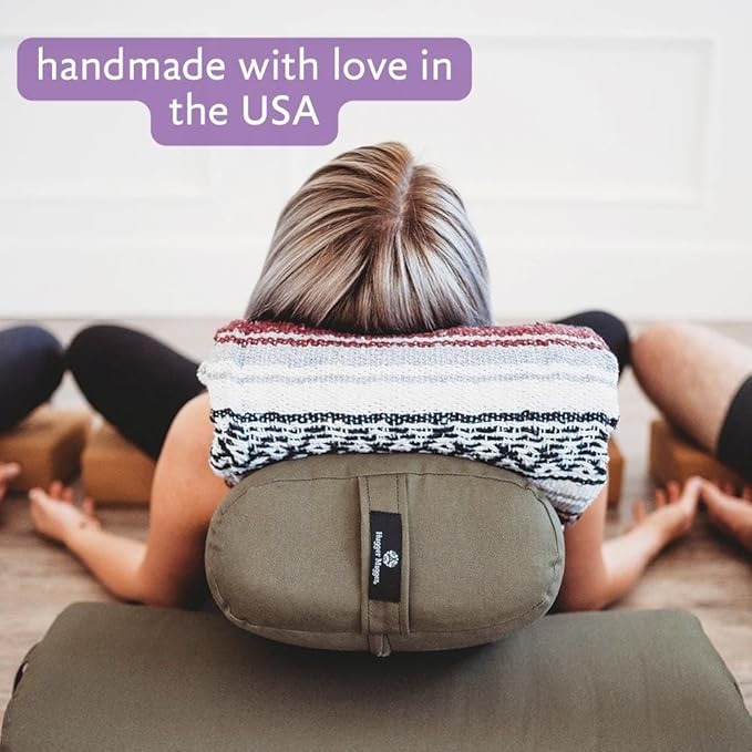 Hugger Mugger Standard Yoga Bolster - Firm, Supportive, Handmade, Durable
