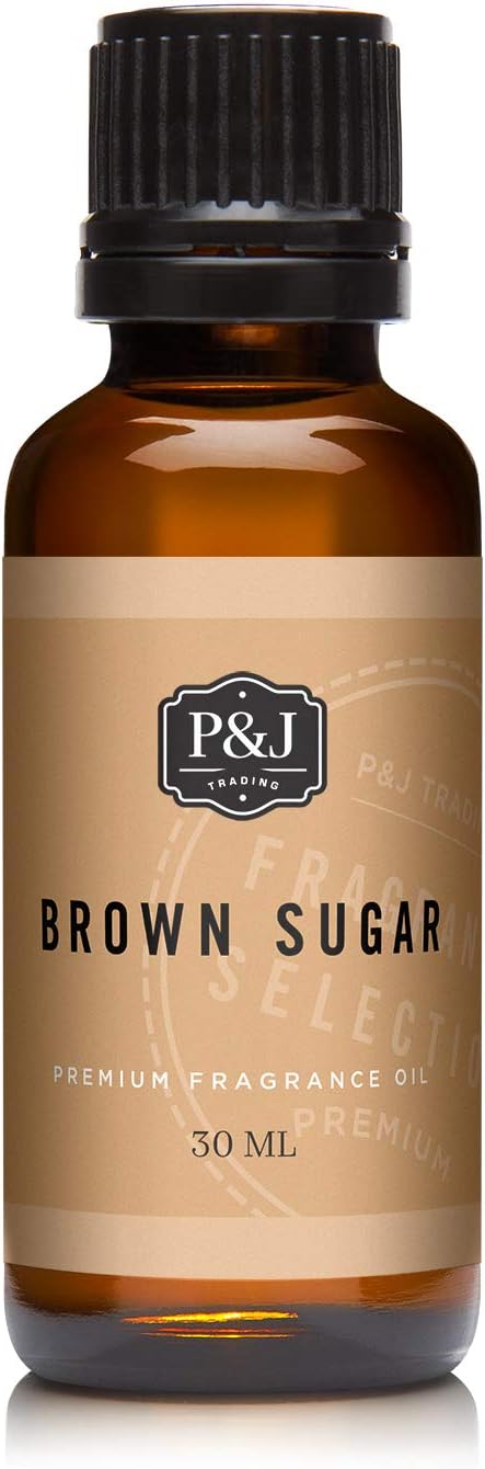 P&J Fragrance Oil | Brown Sugar Oil 30ml - Candle Scents for Candle Making, Freshie, Soap Making Supplies, Diffuser Oil Scents