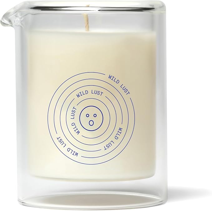 Dame Products Massage Oil Candle - Plant-Based with Kava Kava - Moisturizing and Relaxing - Wild Lust Scent