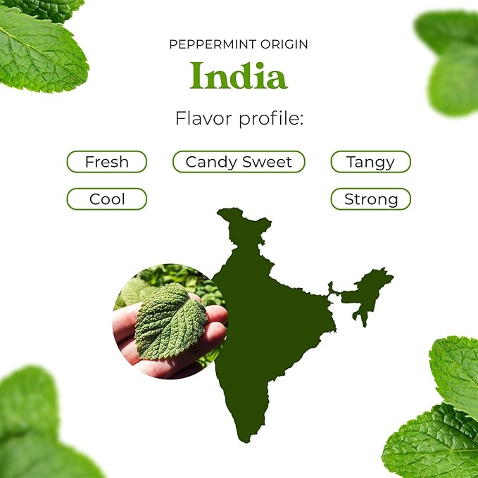Sun Essential Oils - Peppermint Essential Oil (4 oz) with Dropper for Diffuser, Humidifier, Skin & Aromatherapy Body Massage, Candle & Soap Making for Home