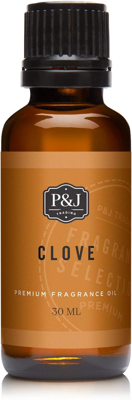 P&J Fragrance Oil - Clove 30ml - Candle Scents, Soap Making, Diffuser Oil, Fresh Scents