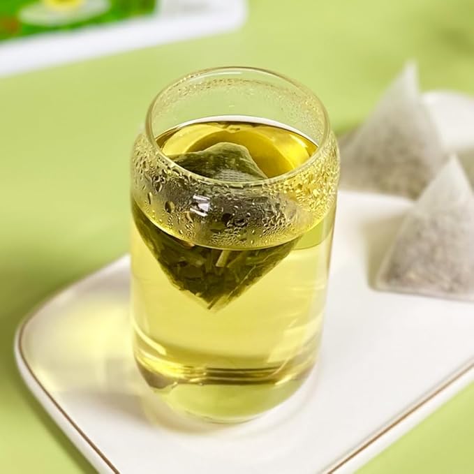 XIEJINJI Lemongrass Tea Bags, 40 Count - Premium Natural Lemongrass Herbal Tea, Caffeine-Free & Non-GMO, Supports Digestion & Relaxation