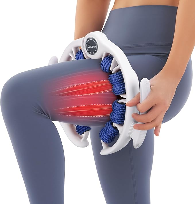 ONUEMP Cellulite Massage Tool, Lymphatic Drainage Cellulite Remover for Legs, Muscle Roller Fascia Massage - Body Sculpting, Lipedema Massagers, Celulitis Reduccion, Deep Tissue Pain Relief, Blue