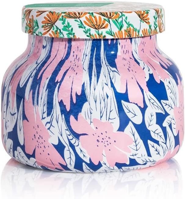 Capri Blue Scented Candles - Pattern Play Glass Jar Candles - Long Lasting Soy Wax Blend - Luxury Home Decor - Notes of Tropical Fruits & Sugared Citrus - Gifts for Women (Volcano, 8 oz)