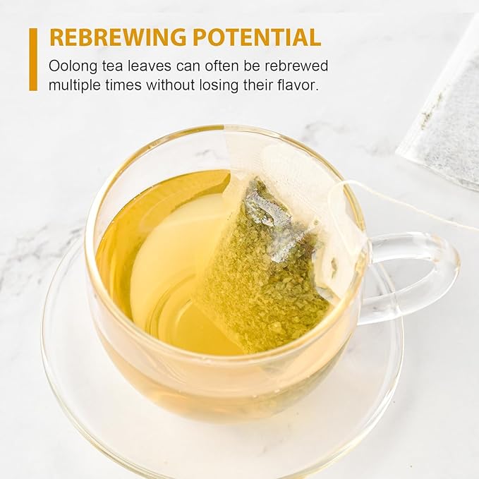 Soeos Organic Oolong Tea, 100 Tea Bags, USDA Certify, Low Caffeine, 6.3 oz (180 g)