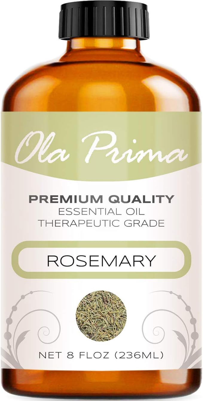 Ola Prima Rosemary Essential Oil - Pure Rosemary Oil (8 Fluid Ounces)