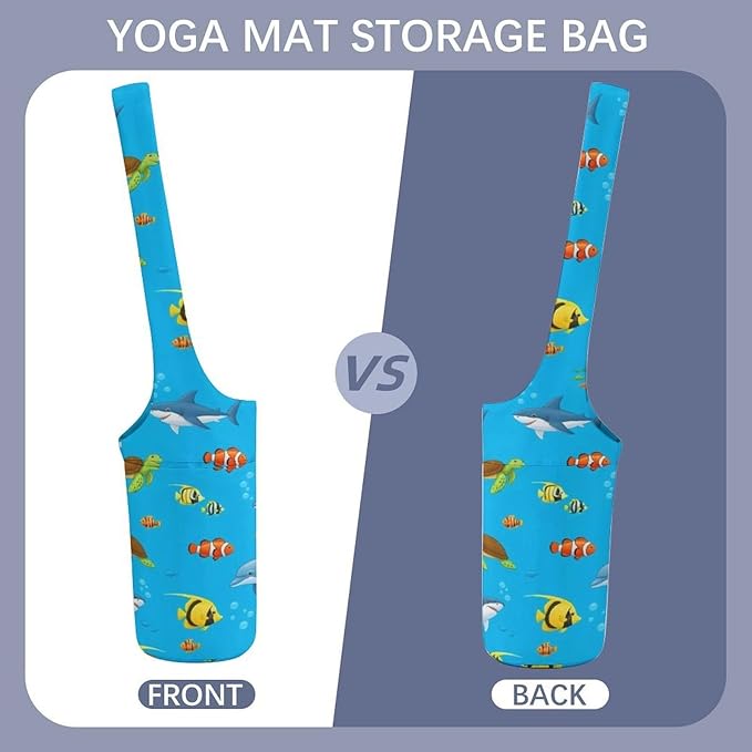 Meaudiwes Large Yoga Mat Bag Fit Most Size for Ladies Yoga Mats Carrier Bags Multi-Functional Exercise Mat Holder Storage Bag