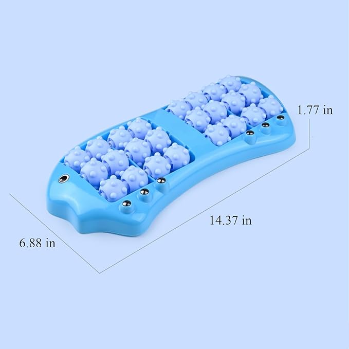 Dual Foot Massager Roller (Blue)