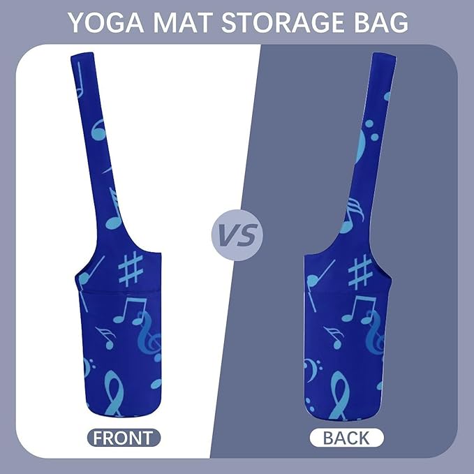 Meaudiwes Large Size Yoga Mat Bag with Long Strap, Yoga Mats Carrier Storage Bag, Exercise Mat Holder Accessories