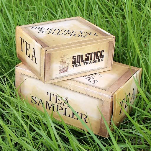 Loose Leaf Tea Sampler Create Your Own Tea Blend Starter Kit w/Sencha, Rooibos, China Black, & Ginger, Lavender, Rose, Lemongrass, Hibiscus Spices