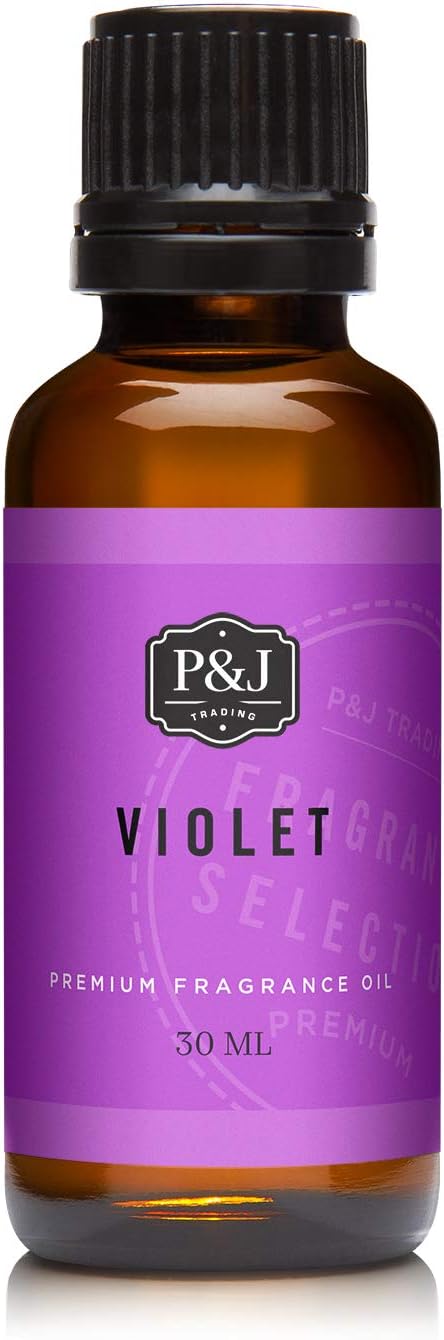 P&J Fragrance Oil - Violet Scent 30ml - Candle Scents, Soap Making, Diffuser Oil, Fresh Scents