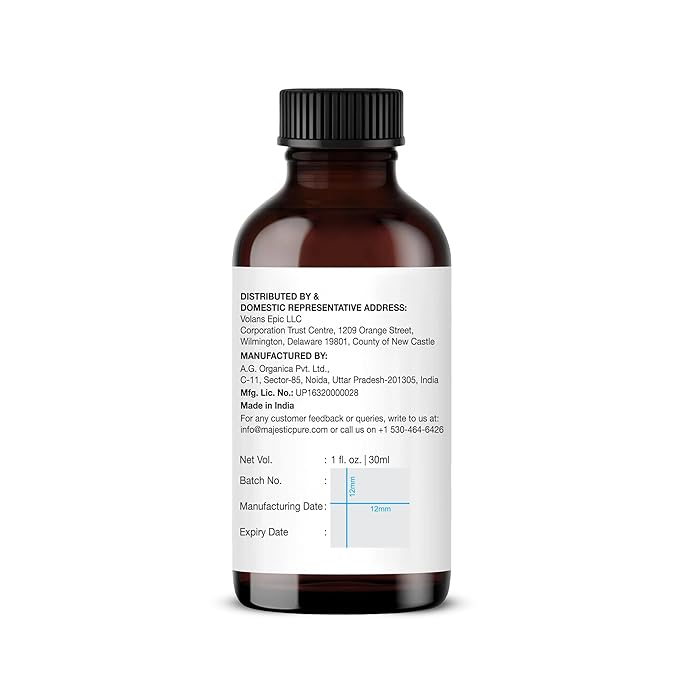 Majestic Pure Essential Oil with Glass Dropper - 100% Pure and Natural - Essential Oils for Diffuser, Aromatherapy, Soap and Candle Making, Cassia Essential Oil, Cassia Oil, 1 Fl Oz