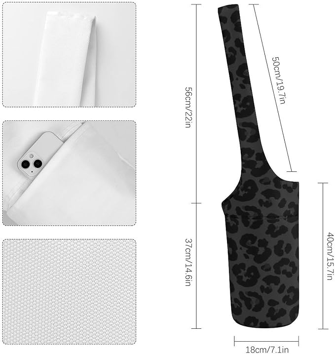 Meaudiwes Large Size Yoga Mat Bag with Long Strap, Yoga Mats Carrier Storage Bag, Exercise Mat Holder Accessories