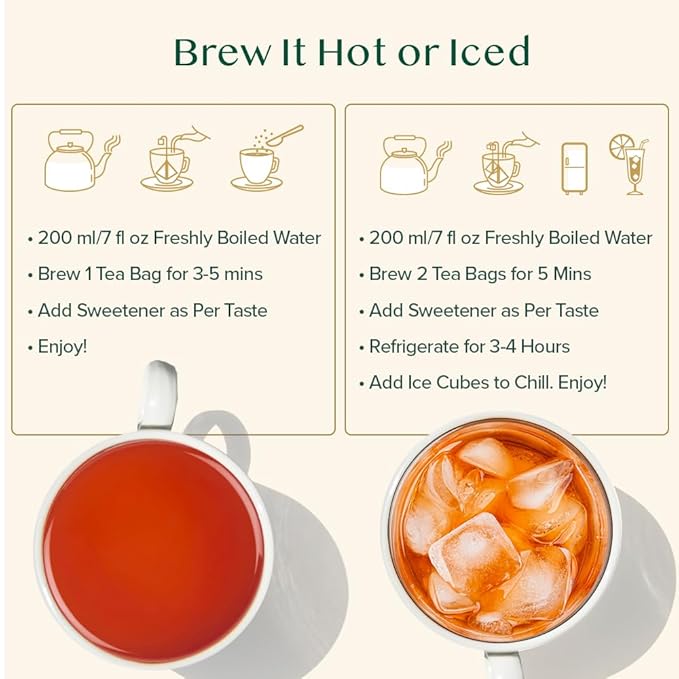VAHDAM, Darjeeling Black Tea Bags (100 Count) High Caffeine, Non GMO, Gluten Free | Smooth & Sweet Tea With Distinguished Fruity Notes | Full Bodied