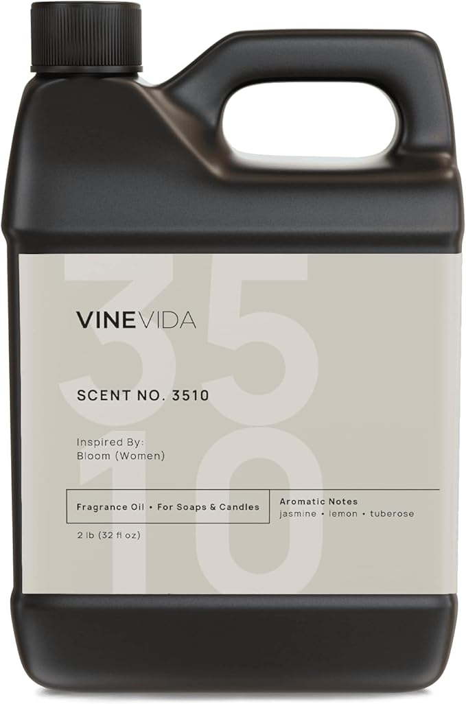 VINEVIDA Scent NO. 3510 Fragrance Oil - 32oz (2lbs) - Inspired by: Bloom (Women) Fragrance Oil for Candle Making - Made in USA Candle Scents Scents for Soap Making