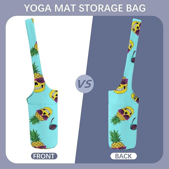 Aiyoolee Yoga Mat Bag with Large Pocket, Strap Bag Carriers for Women