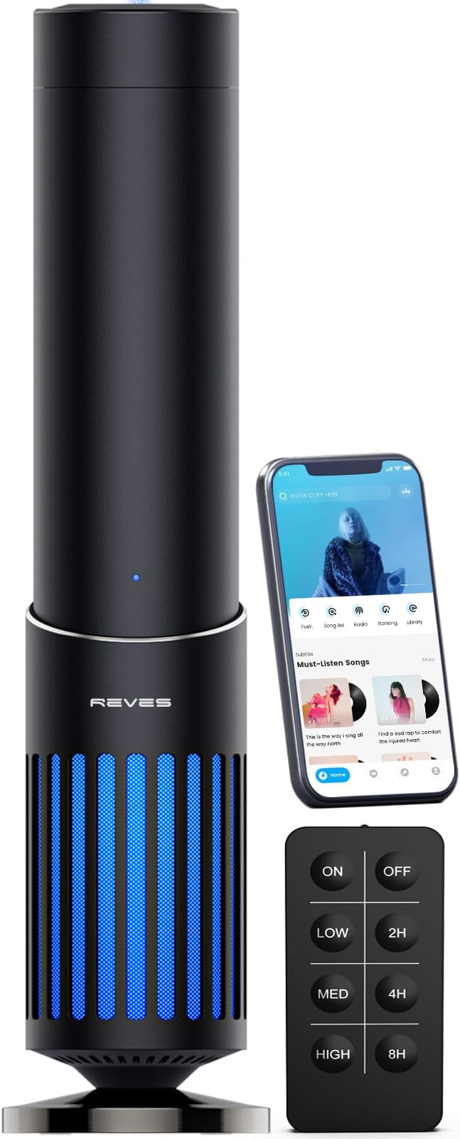 2025 Upgrade Hotel Scent Diffuser with Bluetooth Audio Speaker -Play Music & Diffuse Scent - Scent Air Machine for Home - Aromatherapy Waterless Essential Oil Diffuser for Whole House,Office -Black