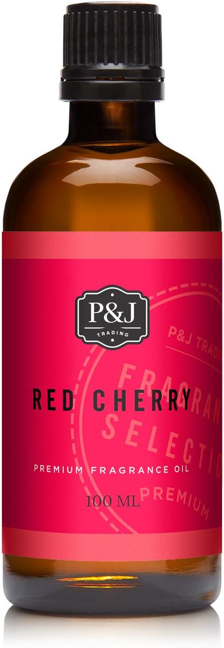 P&J Trading Fragrance | Red Cherry Oil 100ml - Candle Scents for Candle Making, Freshie Scent, Soap Making Supplies, Diffuser Oil Scents
