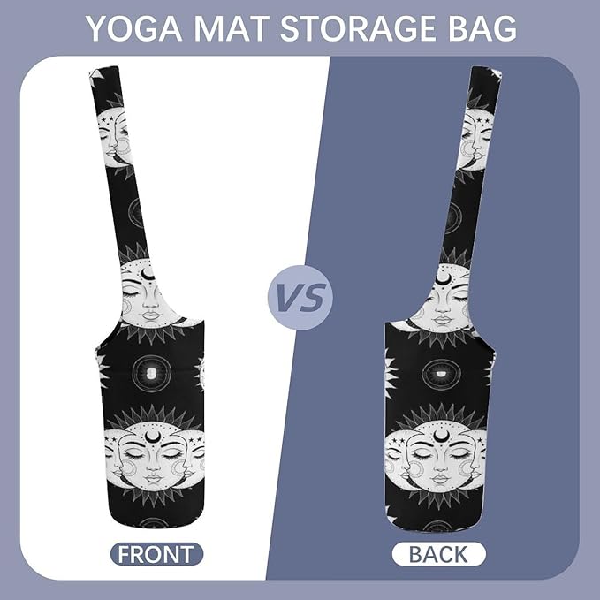 Aiyoolee Portable Yoga Mat Carrier Single Shoulder Bag with Pocket Spacious for Yoga Gym Fitness Travel