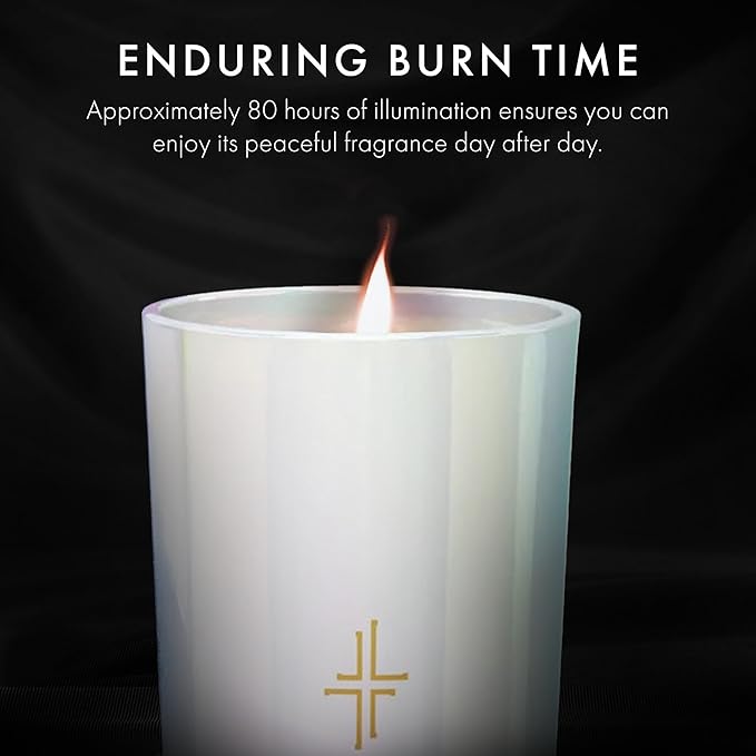 SAINT X Ali Landry Sacrament Scented Candle - Tuberose & Sandalwood Soy Coconut Aromatherapy Candle - Long-Lasting 80-Hour Burn Time - Decorative, Relaxing, Fragrant Home Decor & Gift