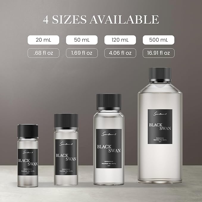 Scentiment Diffuser Oil - Black Swan | Aromatherapy Home Fragrance | Inspired by Edition® New York | Luxurious Scent with Notes of Blonde Woods, Rose, Black Fig (50 mL)