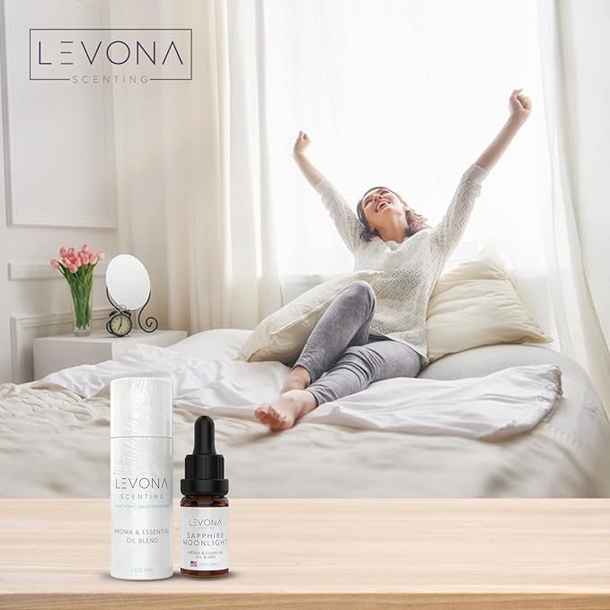 Levona Scent Pure Essential Oils for Diffusers for Home, Hotel & Office - Sapphire Moonlight Essential Oil - Oil Diffusers Essential Oils - Home Luxury Scents - 10 Ml Fragrance Oil
