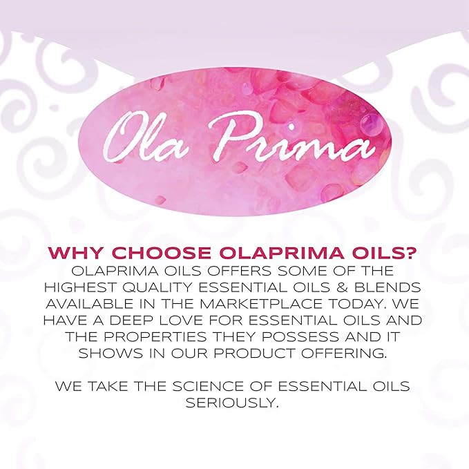 Ola Prima Ginger Essential Oil Therapeutic Grade for Aromatherapy, Diffuser, Lymphatic Massage, Hair, Skin – 4 fl oz Dropper