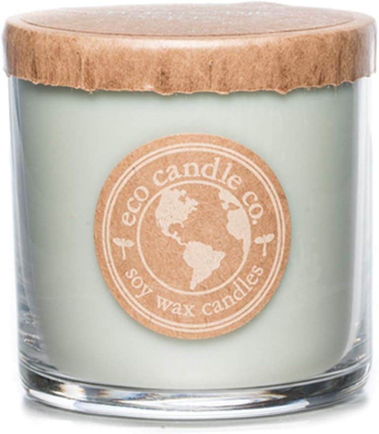 ECO CANDLE CO. Recycled Candle, Chamomile Sage, 6 oz. - Scents of Sage & Chamomile - 100% Soy Wax, No Lead, Kraft Paper Label & Lid, Hand Poured, Phthalate Free, Made from Midwest Grown Soybeans