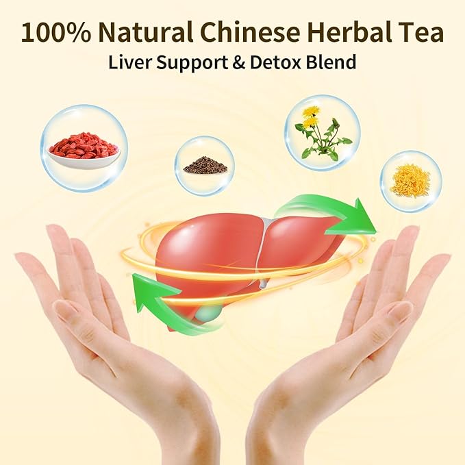 2Bags Chicory And Gardenia Tea Bags Kidney and Liver Tea chicory root Chinese tea With Tuckaho Gardenia Chicory Cassia Seed Mulberry Leaf Dandelion Burdock root Barley (2) Pack/50Bags)