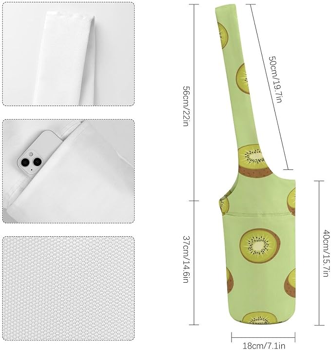 Meaudiwes Large Size Yoga Mat Bag with Long Strap, Yoga Mats Carrier Storage Bag, Exercise Mat Holder Accessories