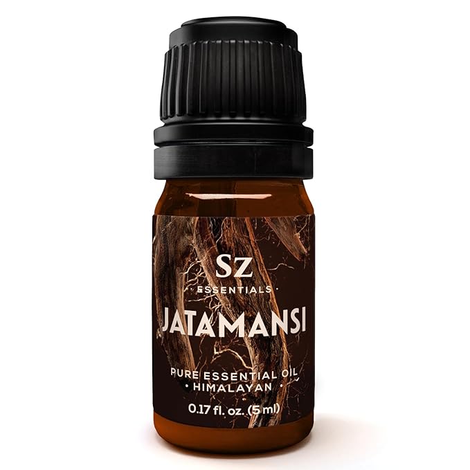 Jatamansi Essential Oil aka Spikenard - 100% Pure & Undiluted - Extracted from Nardostachys Jatamansi - Strong & Powerful Scent with Earthy Overtones - Therapeutic Grade - 0.17oz