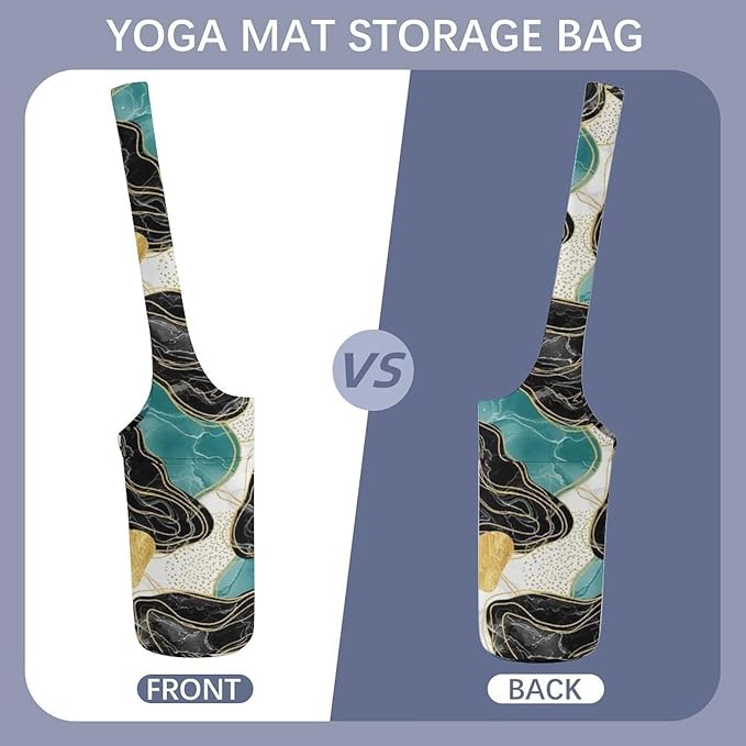 Aiyoolee Yoga Mat Carrier Portable Single Shoulder Strap Bag with Pocket for Gym Yoga Workout Travel