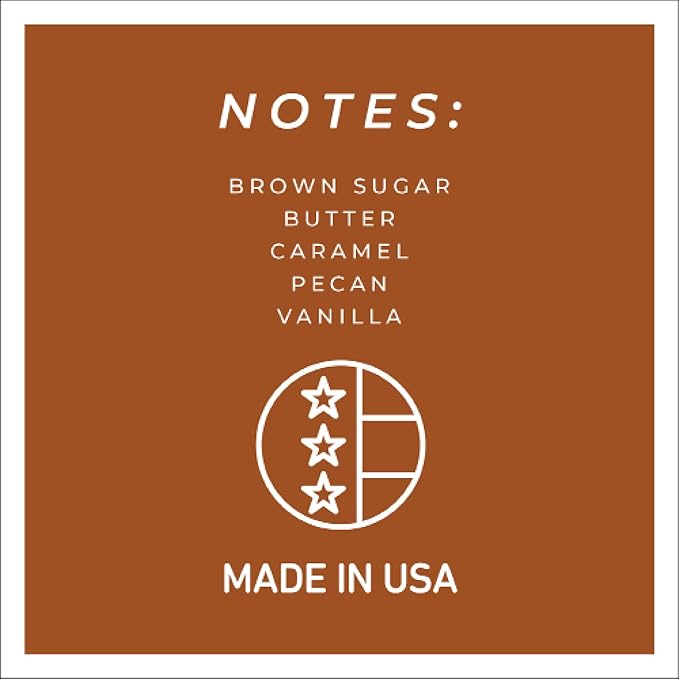 A Cheerful Giver - Praline Caramel Sticky Buns Baby Scented Glass Jar Candle (6oz) with Lid & True to Life Fragrance Made in USA