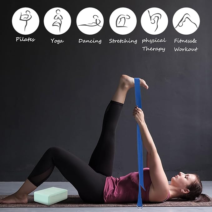 Outus 20 Pcs Yoga Blocks Bulk 9 x 6 x 3 Inch High Density Bricks to Improve Strength Flexibility Balance Soft Non Slip Gymnastic Blocks for Yoga Sports