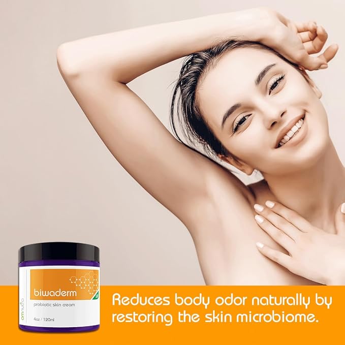 Biwaderm Probiotic Skin Cream - 4OZ Organic Based Topical Probiotics for Skin Care Eczema Treatment Psoriasis Treatment for Folliculitis Treatment Pure Aloe Vera Gel 4oz