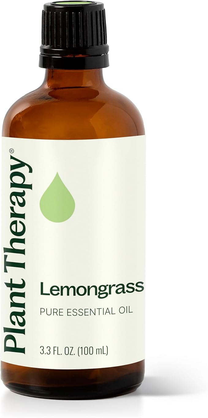 Plant Therapy Lemongrass Essential Oil 100% Pure, Undiluted, Natural Aromatherapy, Therapeutic Grade 100 mL (3.3 oz)