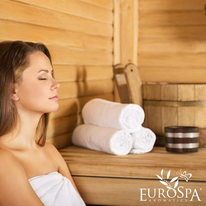 EuroSpa Aromatics Pure Eucalyptus Oil ShowerMist and Steam Room Spray, All-Natural Premium Aromatherapy Essential Oils - Tea Tree Infused, Duo Pack, 8oz and 2oz