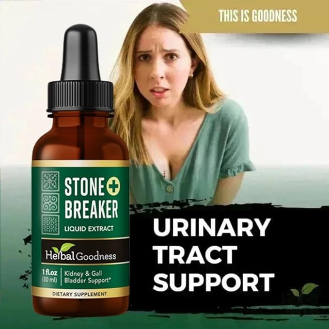 Herbal Goodness Chanca Piedra Stone Breaker Liquid Extract 1 fl.oz - Kidney & Gallbladder Cleanse Support Supplement with Cranberry, Uva Ursi & Astragalus for Urinary Tract Health Non-GMO, Vegan Drops