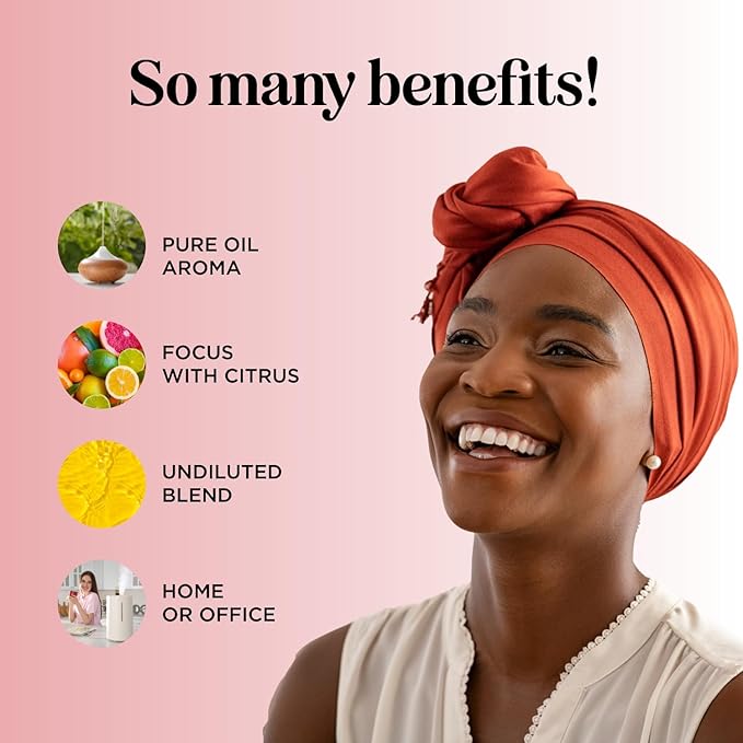 Uplift Aromatherapy Essential Oil Blend - Happy Essential Oil Blend of Calming Essential Oils for Diffusers for Home and Travel with Citrus Essential Oils and Pure Aromatherapy Oils for Diffusers 2oz