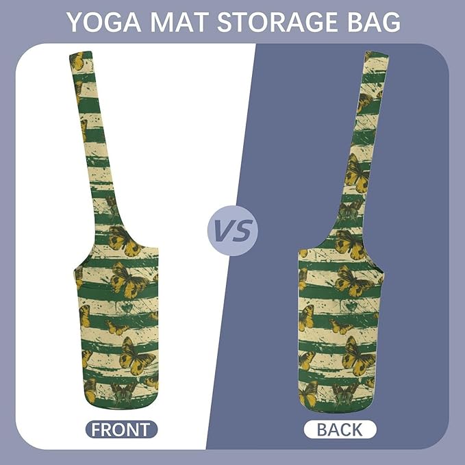 KKdskkds Fresh AvocadoYoga Mat Bag Large Opening Long Tote Yoga Mat with Pocket Fit Most Size Mats