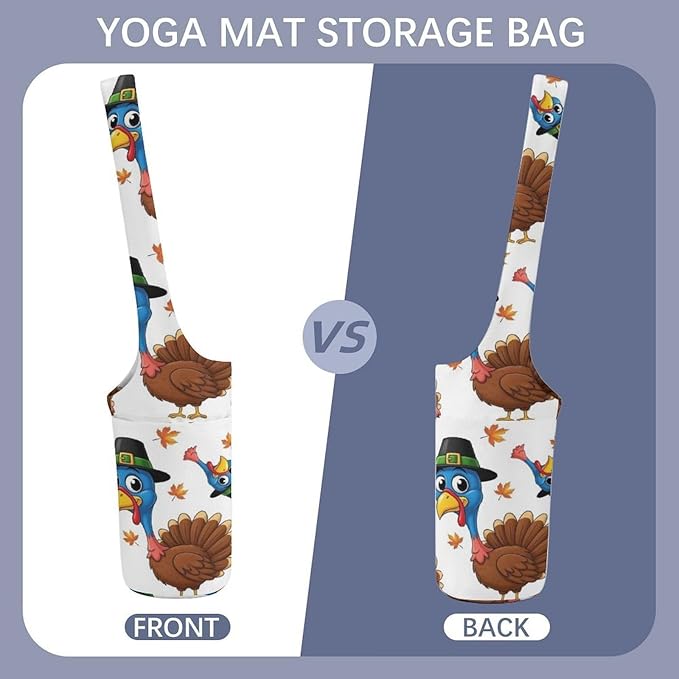 Aiyoolee Fashion Yoga Mat Bag with Large Pocket, Long Tote Yoga Bag Fit Most Mats Accessories