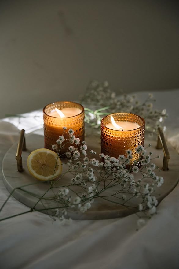 Bluecorn Aromática Scented Candle, Mountain Lilac Fragrance with Lilac, Hyacinth & Vetiver, Vegan Coconut Wax Candle, Long Lasting Candle for Home Decor, Gifts for Women & Men, American Made, 11 Oz