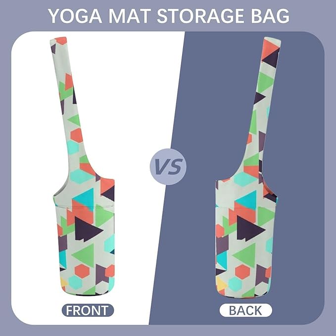 Meaudiwes Stylish Yoga Mat Bags Sports Yoga Totes Fits Most Size Mats Exercise Mat Carrier Storage Bag Yoga Gifts for Women