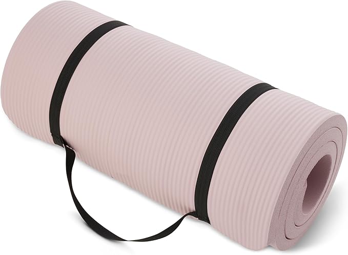 Amazon Basics Extra Thick Exercise Yoga Mat with Carrying Strap