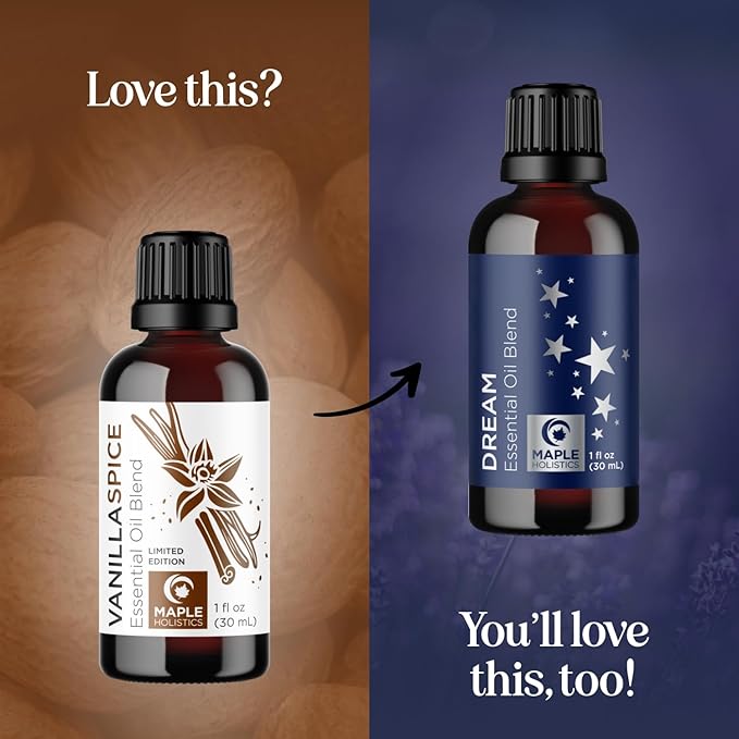 Vanilla Essential Oil Blend for Diffusers - Vanilla Spice Aromatherapy Essential Oil for Diffusers Baths Candles Soaps & DIYs Made with 100% Pure Oils Nutmeg Cinnamon Cardamom & Clove