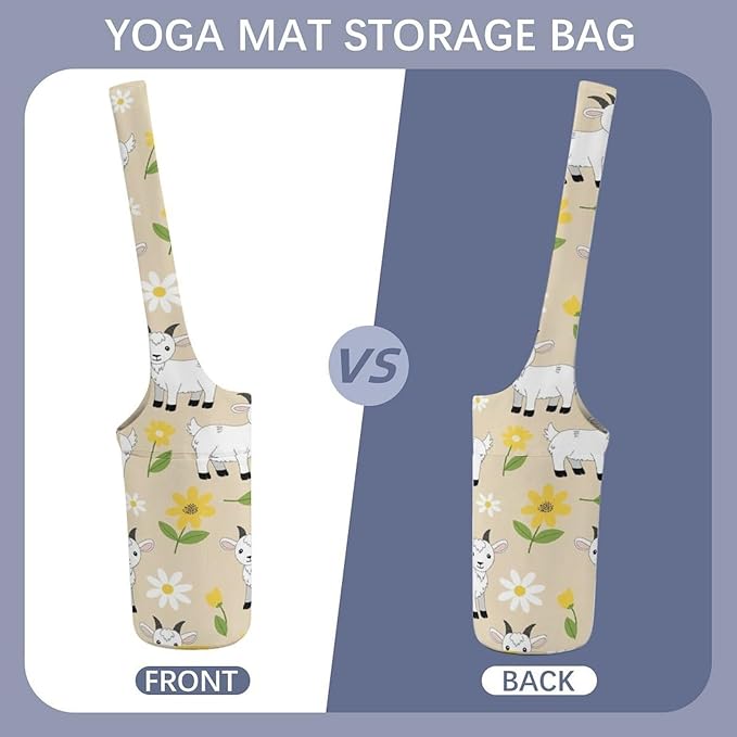 Meaudiwes Stylish Yoga Mat Bags Sports Yoga Totes Fits Most Size Mats Exercise Mat Carrier Storage Bag Yoga Gifts for Women
