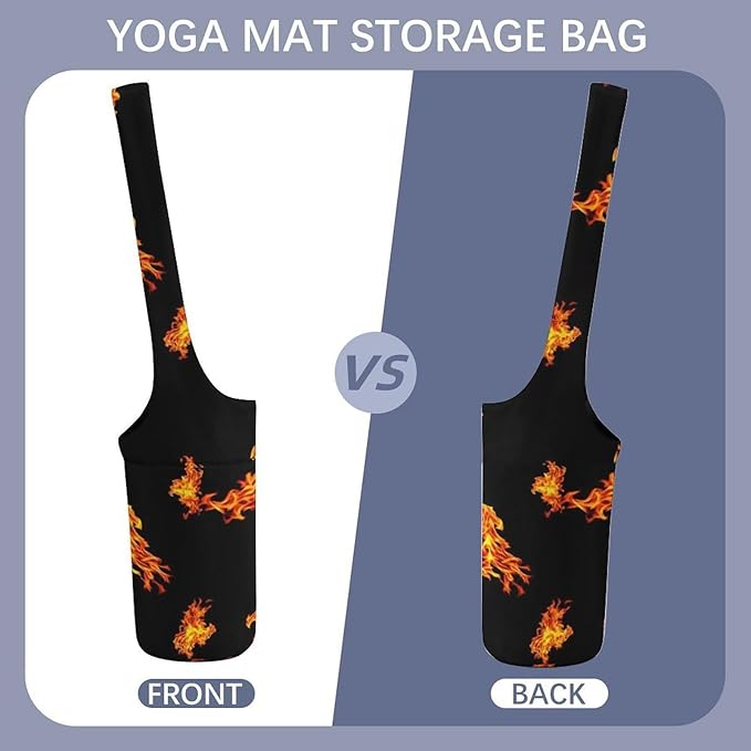 Aiyoolee Yoga Mat Bag Large Tote Carrier Holder with Water Bottle Pocket Yoga Bags