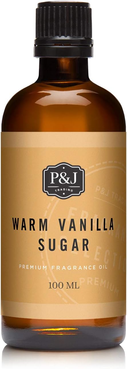P&J Trading Fragrance | Warm Vanilla Sugar Oil 100ml - Candle Scents for Candle Making, Freshie Scent, Soap Making Supplies, Diffuser Oil Scents