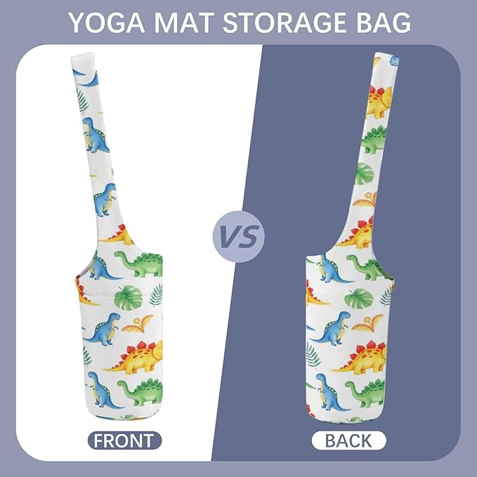 Meaudiwes Stylish Yoga Mat Bag for Women Exercise Mat Holder with Shoulder Strap Yoga Mats Totes Sports Storage Bag
