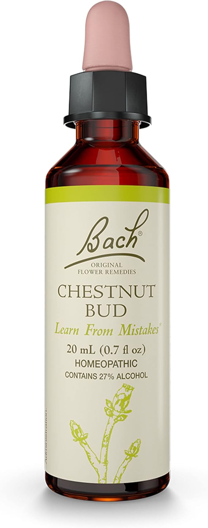 Bach Original Flower Remedies, Chestnut Bud - Learn from Mistakes - Natural Homeopathic Flower Essence for Emotional Balance - Vegan, Gluten Free, Sugar Free - 20mL Dropper